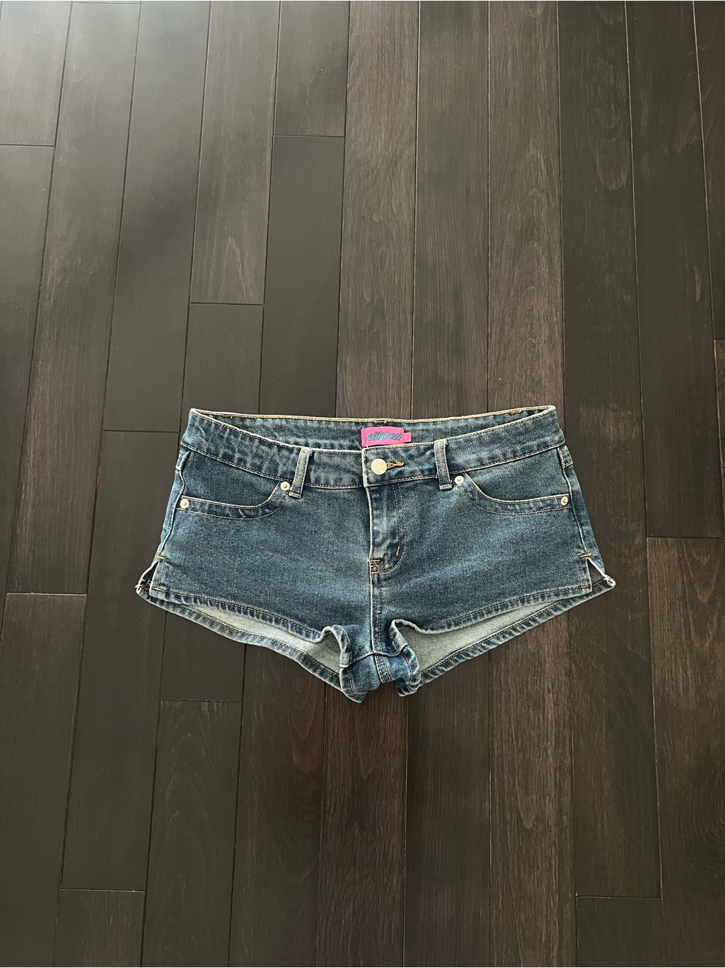 Edikted Blue Denim Micro Women’s Shorts
